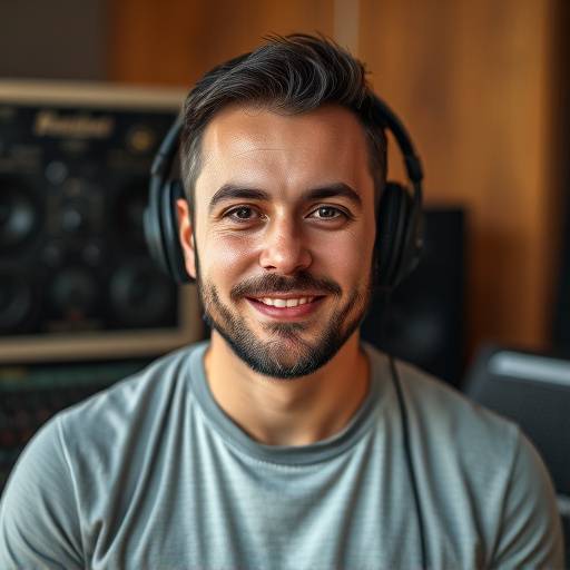 Foto de Rafael Mendes, co-fundador e engenheiro de som do Estüdio Sonoro Aurora.